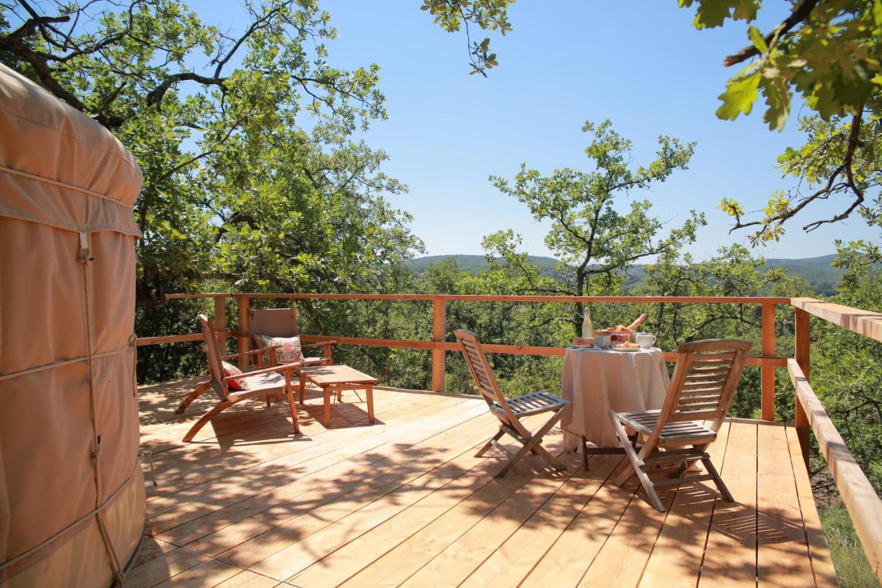 Les Yourtes De Provence Bed & Breakfast Saint-Paulet-de-Caisson Exterior photo